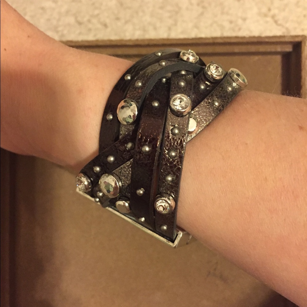 Brighton leather clasp bracelet